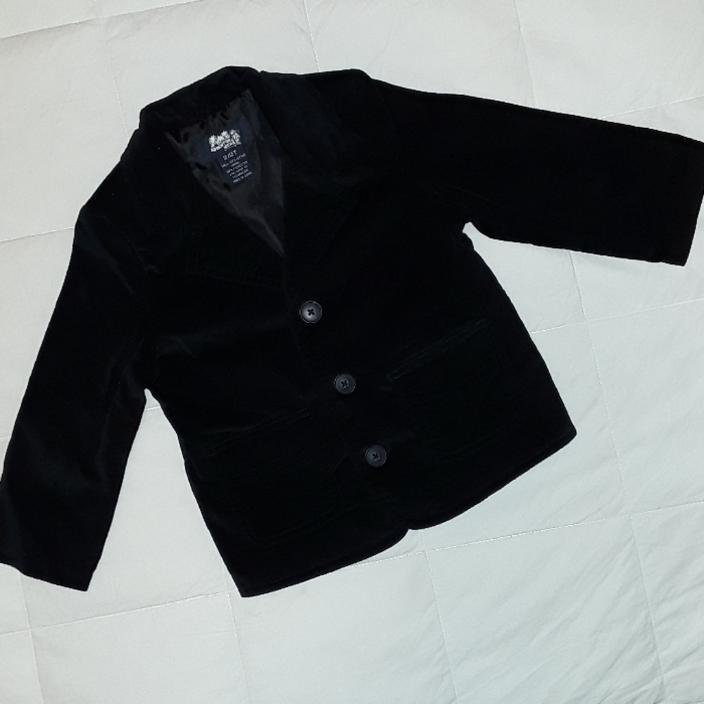 Black velvet blazer